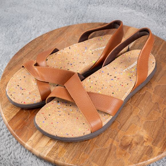 Merrell Syrah Womens Size 11 Brown Napa Valley Cork Sling Sandals - Picture 3 of 7